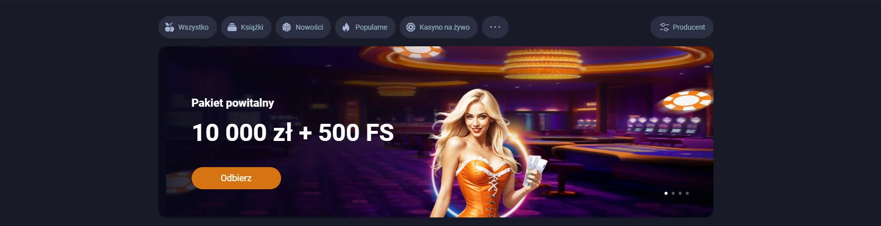 VOX Casino Banner